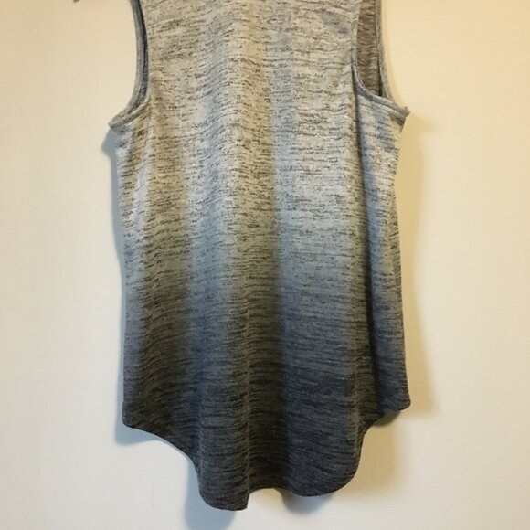 SEARS Crew Neck Gradient Marled Knit Tank Top - Picture 6 of 13